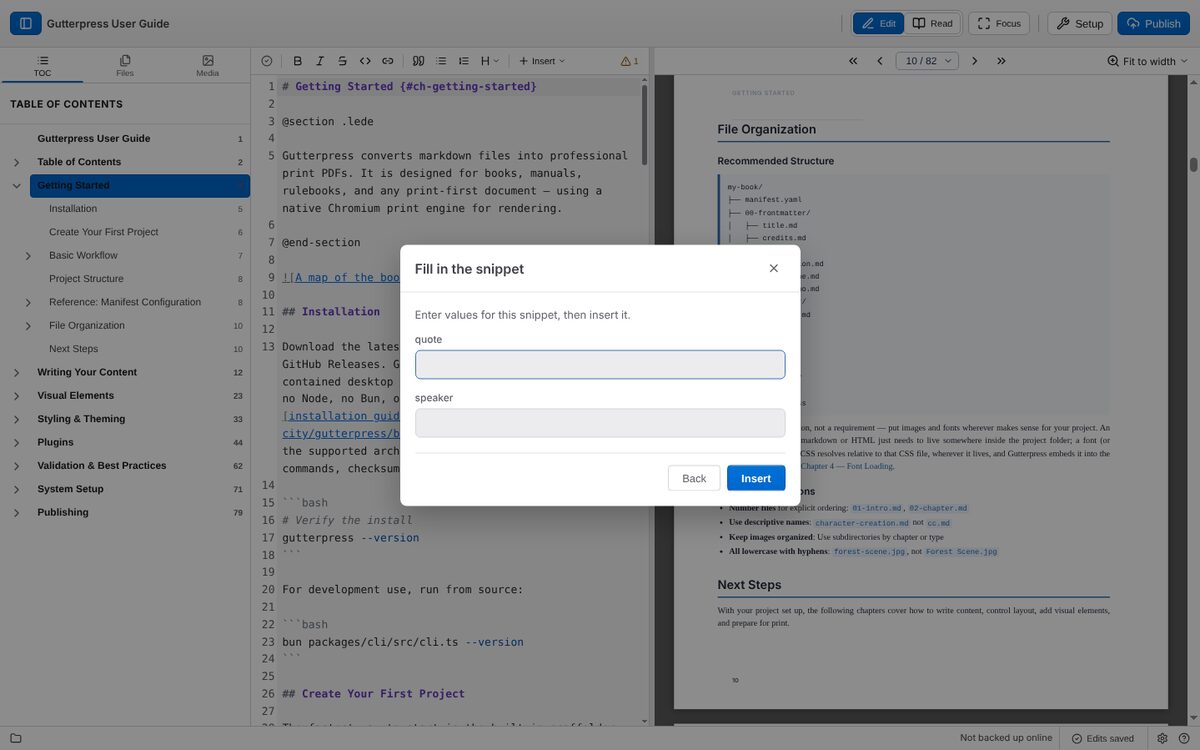 Fill in the snippet: one field per placeholder
